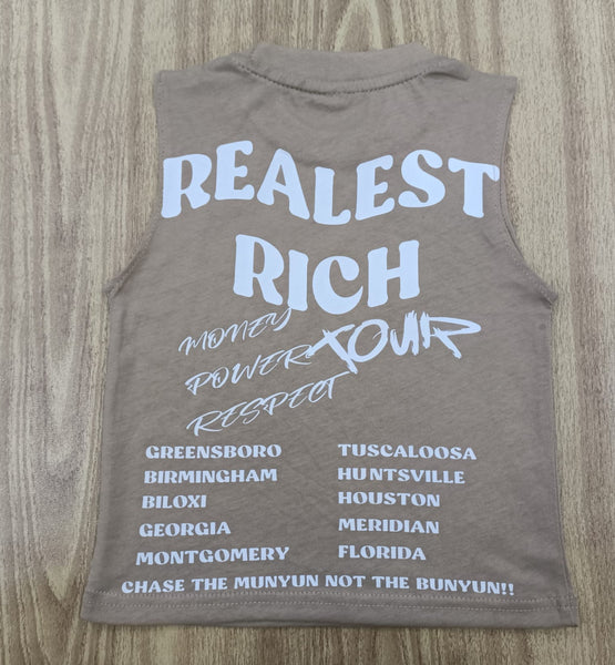 Realest Rich Cut-off Tee